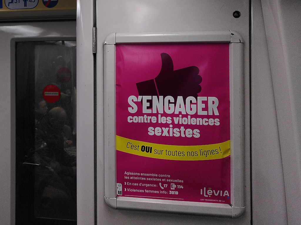 Campagne contre les violences sexistes et sexuelles dans le métro de Lille