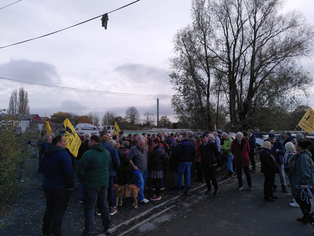 Photographie du rassemblement à La Brayelle