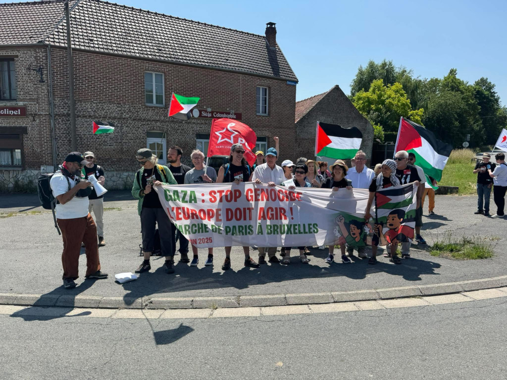 Àrrêt de la marche au Molinel à Goœulzin