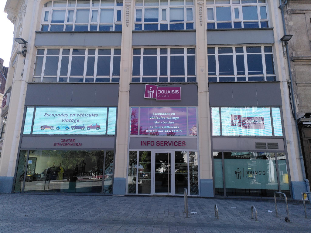 Affichage led de l’Office de Tourisme de Douai